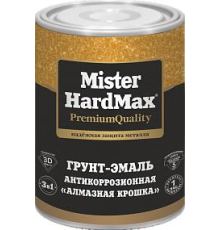 Грунт эмаль антикорроз Mister Hardmax Алмазная крошка 1кг золот-кофейная