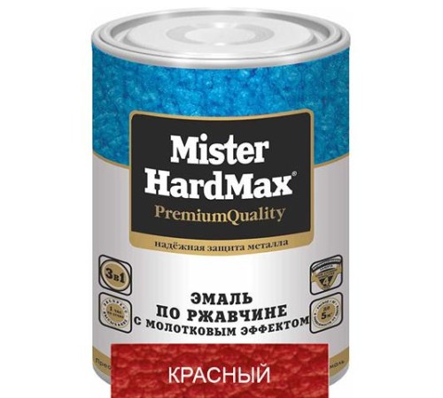 Эмаль Молотофеф Mister Hardmax красная 0,8 кг с доставкой по России