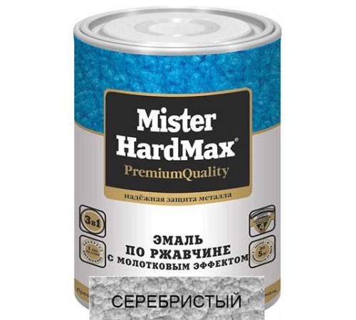 Эмаль Молотофф Mister Hardmax Серебристая 0,8 кг КВИЛ с доставкой по России