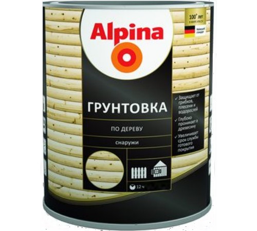 Грунтовка Альпина для Дерева: Объем 10 Литров - Продукция в Бресте