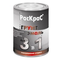 Грунт-эмаль РАСКРАС белая 3в1 2,5кг КВИЛ