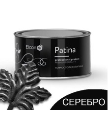 Декоративная термостойкая краска Элкон PATINA серебро до 700 С 0,2кг