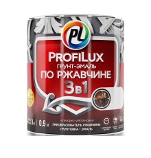 Грунт-эмаль на ржавчину 3 в 1 Profilux полуматовая коричневая 5 кг.