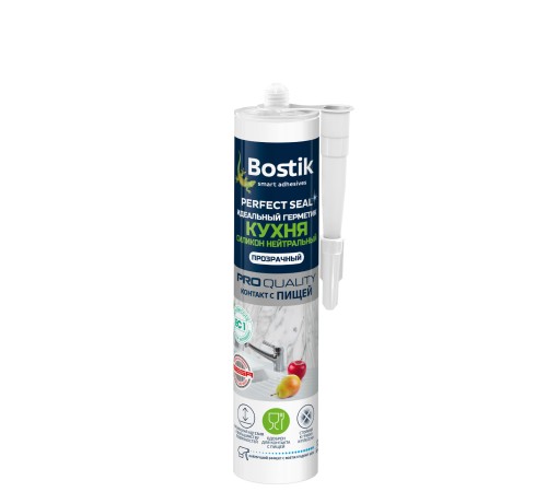 Герметик силиконовый для кухни Bostik Perfect Seal Нейтральный прозрачный 280 мл