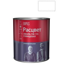 Эмаль ПФ-115 универсальная алкидная Расцвет глянцевая белая 2,7 кг.
