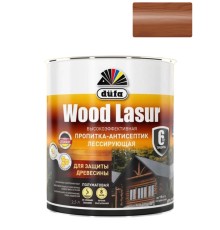 Пропитка лессирующая для защиты древесины Dufa Wood Lazur красное дерево 2,5 л