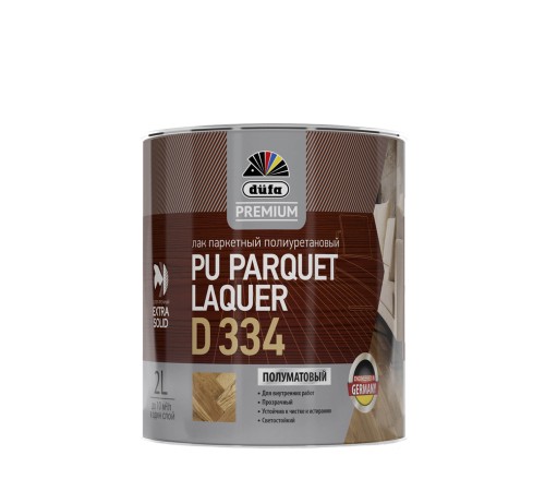 Лак паркетный полиуретановый Dufa Premium PU Parquet Laquer D334 полуматовый 0,75 л