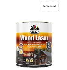 Пропитка лессирующая для защиты древесины Dufa Wood Lazur бесцветная 0,9 л