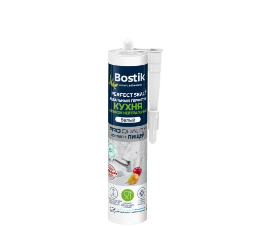 Герметик силиконовый для кухни Bostik Perfect Seal Нейтральный белый 280 мл