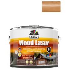 Пропитка лессирующая для защиты древесины Dufa Wood Lazur орех 9 л