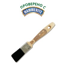 Кисть плоская Handmaler PRO YELLOW черная смешанная щетина буковая ручка 30 мм.