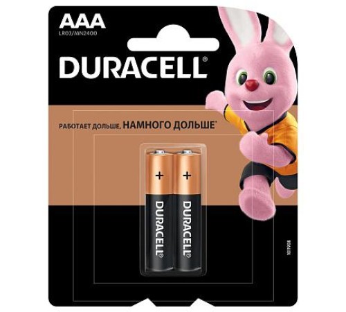 Батарейка (элемент питания) LR03 BL2 BASIC ААА Б0026812 Duracell 5000394116054