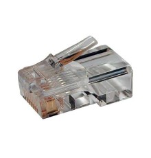 Разъем RJ45(8P8C) PLUG-8P8C-U-C5-100 под витую пару кат.5e универсальный 49377 Hyperline