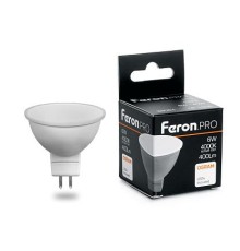 Лампа светодиодная  6Вт GU5.3 MR16 2700К 395Лм матовая 230В Рефлектор LED OSRAM 38083 Feron Pro