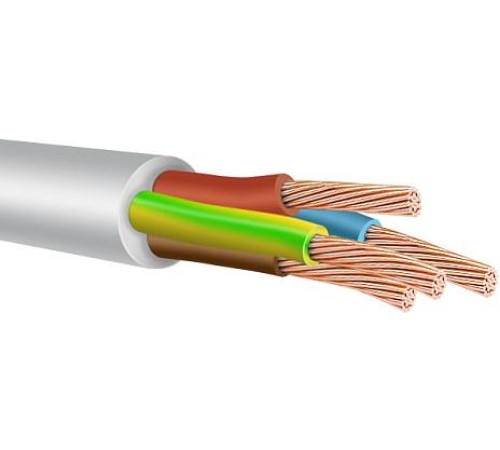 Провод ПВС 4х4 белый НКЗ