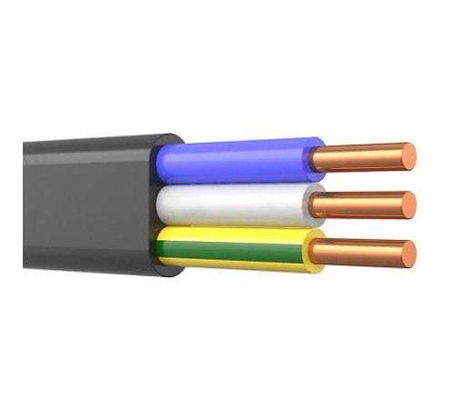 Кабель ВВГнг(A)-LS -П 3х1,5ок (N,PE)-0,66 ВЕЛЕСКАБ