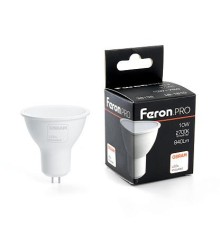 Лампа светодиодная  10Вт GU5.3 MR16 2700K 840Лм матовая 230В Рефлектор LED OSRAM 38158 Feron Pro