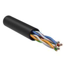 Витая пара неэкранированная U/UTP кат.5e 4x2x0,51 (24 AWG) LDPE Черная одножильная внешняя LC3-C5E04-139 ITK