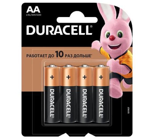 Батарейка (элемент питания) LR6 BL4 BASIC АА Б0026815 Duracell