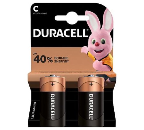 Батарейка (элемент питания) LR14 C BL2 NEW Б0014054 Duracell