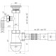 Сифон Ани 1 1/4*40 с отв. ст/м и  гибкой трубой 40*40/50 (C1315)