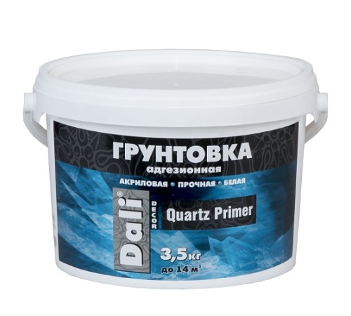 Грунтовка DALI-DECOR QUARTZ PRIMER Адгезионная Акриловая от Рогнеда, 3,5 кг