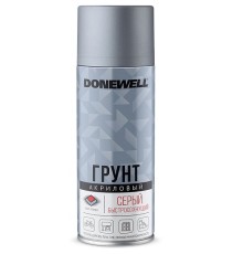 Аэрозоль DONEWELL Грунт универсальный акриловый (серый) 520мл