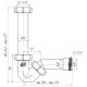 Сифон для 1 1/4*32 без выпуска