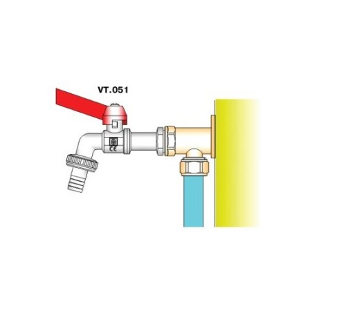 Водяной кран водоразборный VALTEC со штуцером 1/2