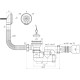 Сифон Ани для ванны с вып. и пер. регулир. 1 1/2* c г/тр 40*50 (Е255)