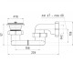 Сифон Ани для душевого поддона плоский 1 1/2* (Е010)