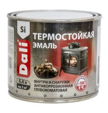 Эмаль термостойкая Dali черная 0,4л, мат Рогнеда