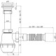Сифон Ани Грот 1 1/2*40 с гибкой трубой 40*50 (А0110) с доставкой по России