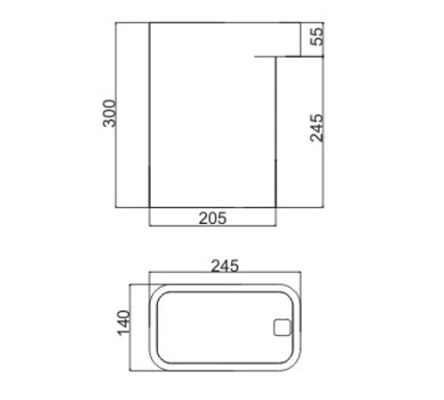 Ведро для мусора пластик 8л. серый POTATO P417-8G