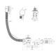 Перелив п/а с сифоном плоский 520 мм.( ЕМ701)