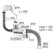 Универсальный сифон для ванн с пластиковой чашей и гофротрубой L800мм 11/2 х40/50 VIRPLAST с доставкой по России