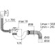 Сифон МИНИ Элит для ванн полуавтомат. и гофротрубой L800 1½ х 40/50 VIRPLAST