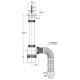 Сифон Элит с удлиненным выпуском и нержавеющей чашкой Ø70 мм, гофротрубой L800 1 1/2 VIRPLAST с доставкой по России