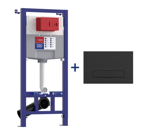 Инсталляция Lemark PENEDA EXPERT и унитаз BIT чёрной матовой серии 2в1 с доставкой по России