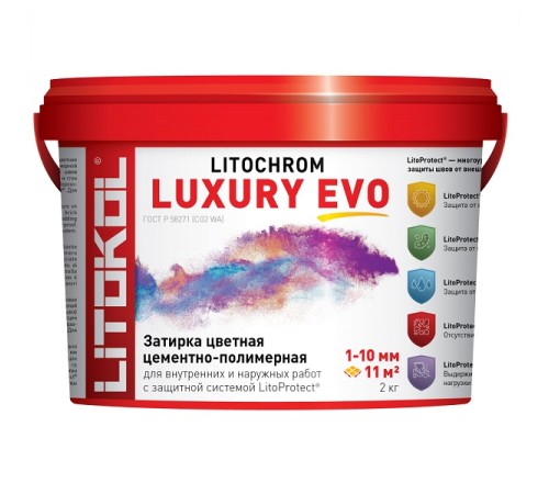 Затирка LITOCHROM LUXURY EVO LLE 100 Пепельно-Белая: Идеальное Решение для Ваших Плиточных Работ, 2 кг