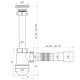 Сифон Ани 1 1/4*40 с гибкой трубой 40*40/50 (C1015)
